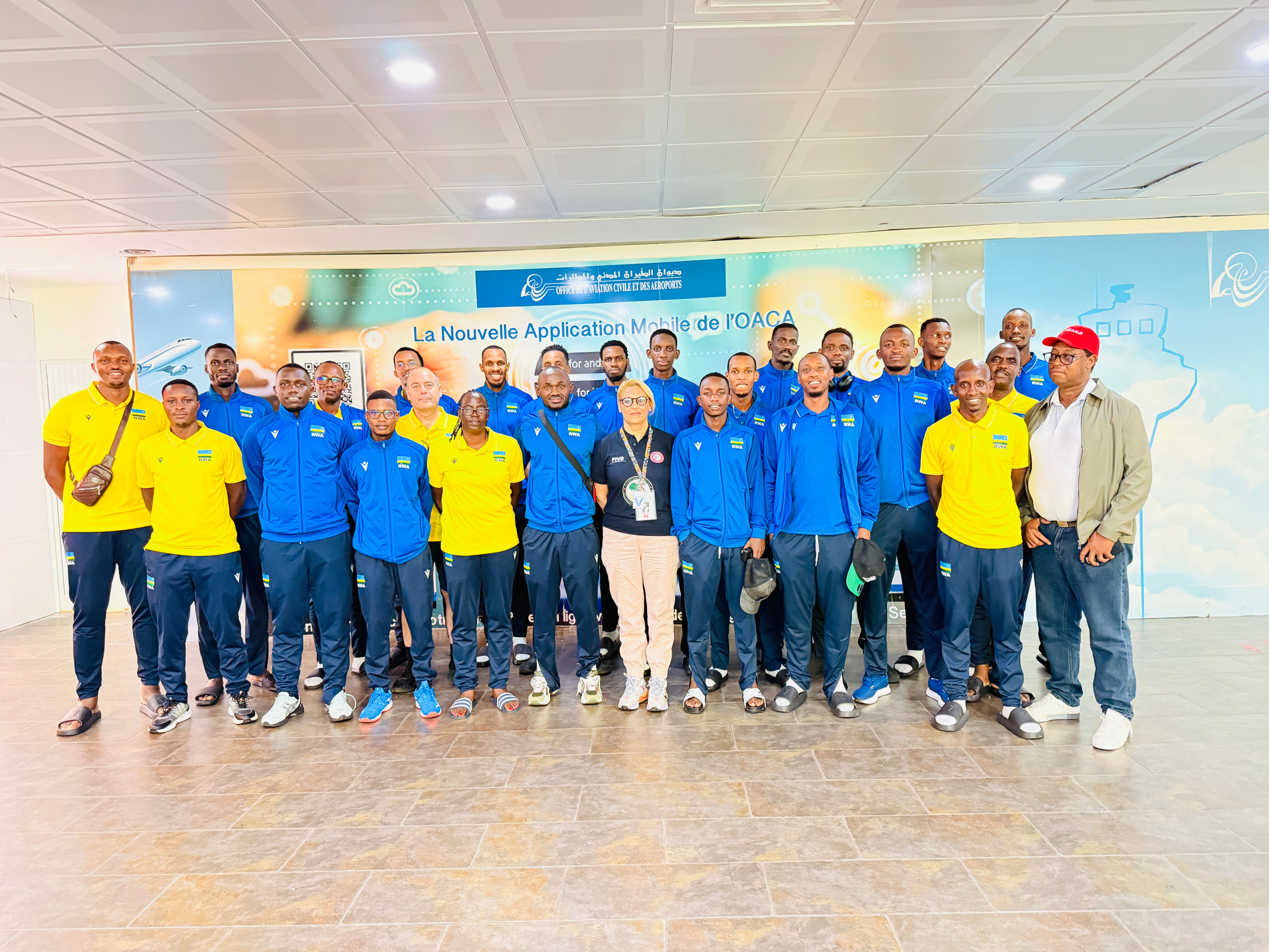 Ikipe y’u Rwanda ya Volleyball yageze muri Tuniziya